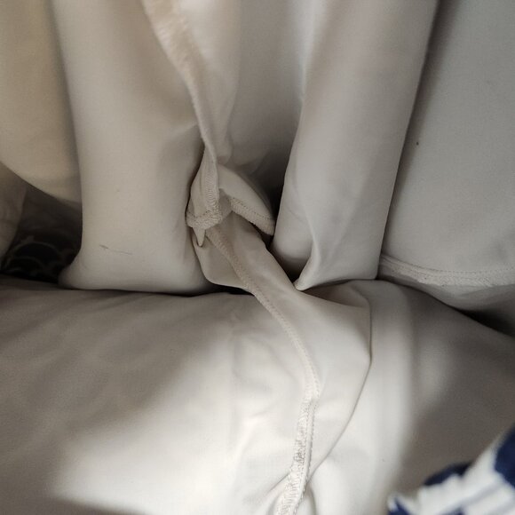 Katherine Way Scalloped Marina Blue White Sport Golf Skort Skirt Medium - Picture 5 of 5